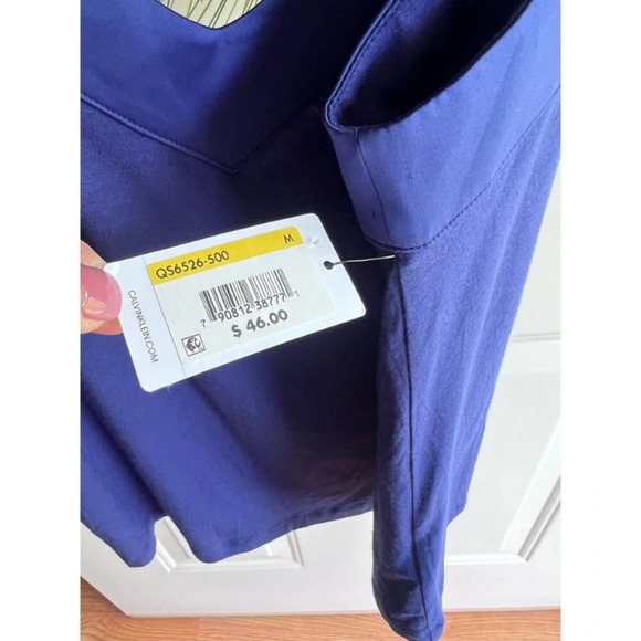 Womens Calvin Klein Blue Modal Sleepwear Camisole Tank Top Undershirt - Picture 5 of 12